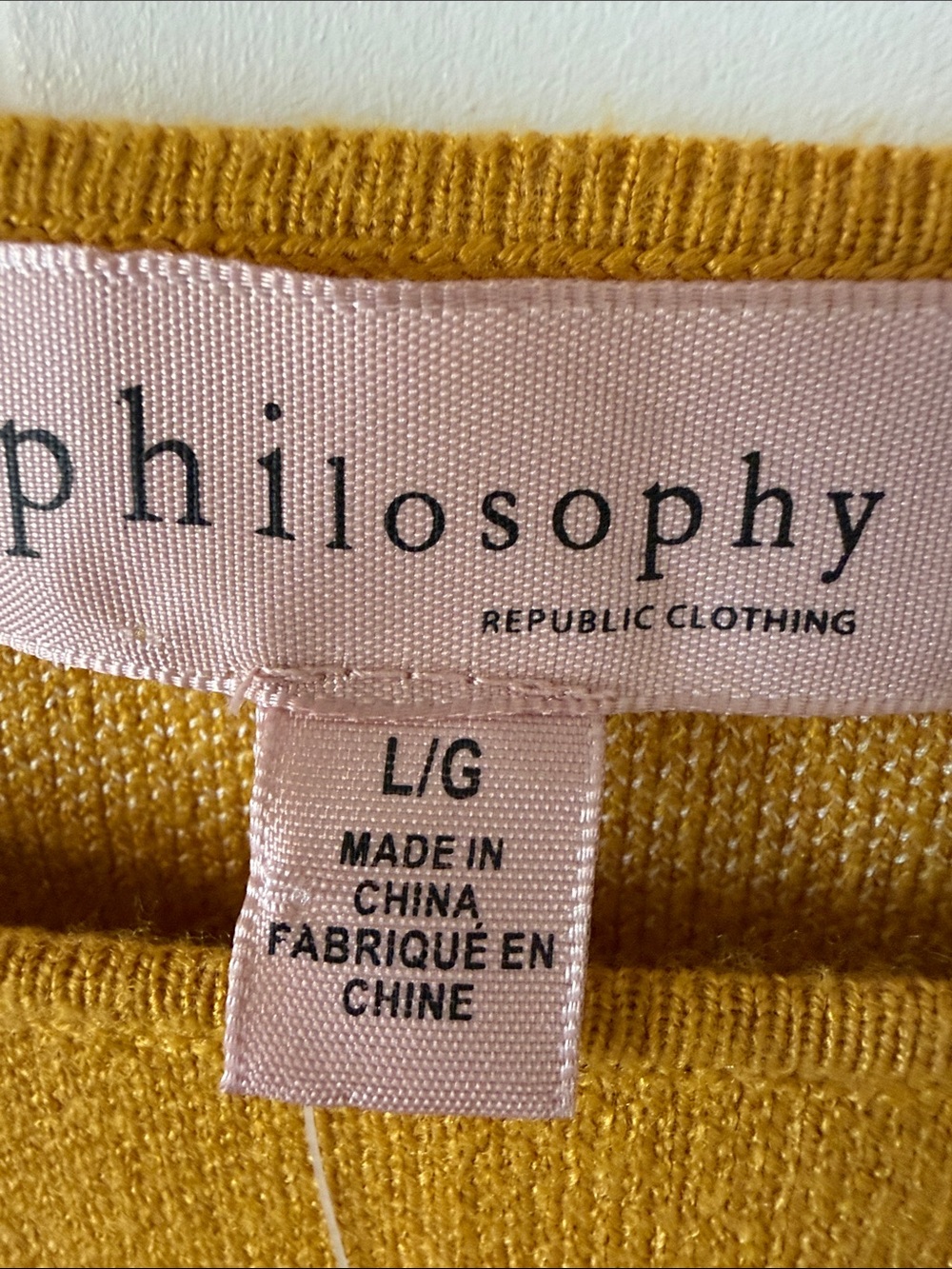 NWT Philosophy Gold & White cropped Seahorse Knit Sweater Coastal Nautical Large - Picture 5 of 8